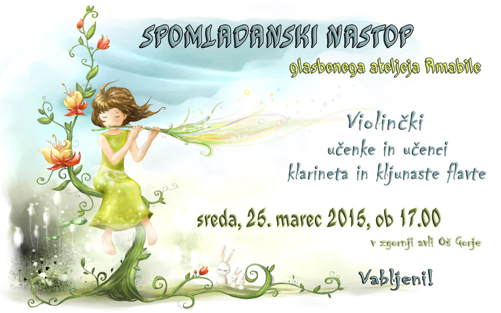 Spomladanski nastop amabile